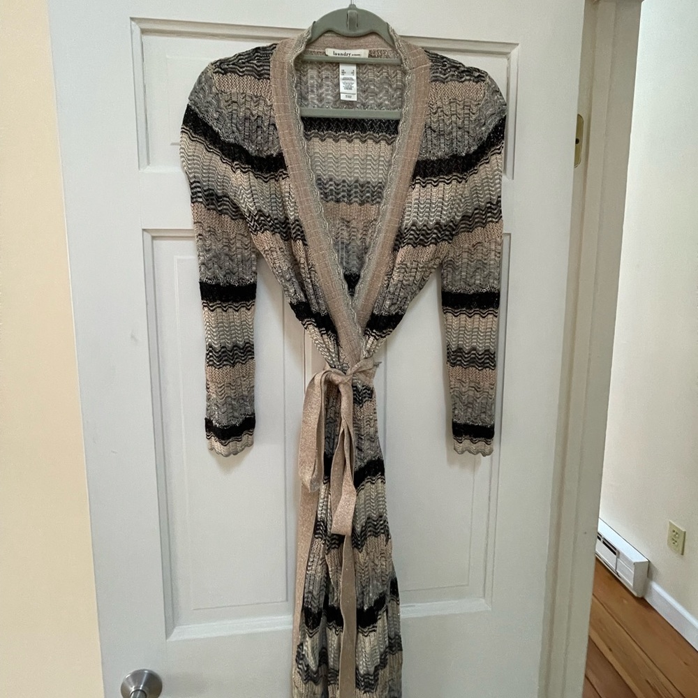 Vintage laundry wrap dress